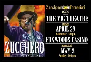 Zucchero, April 29, May 1 & 3, 2020